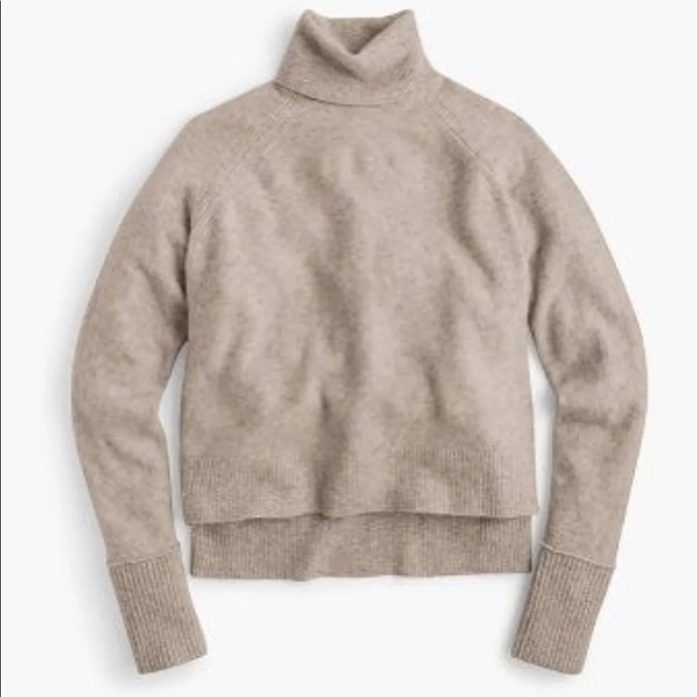 J. Crew Supersoft Sweater Heather Flax XXS